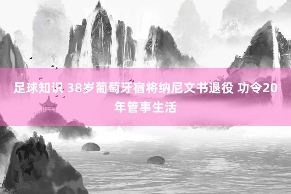 足球知识 38岁葡萄牙宿将纳尼文书退役 功令20年管事生活